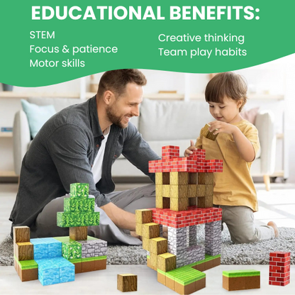 Block N Craft™ STEM Magnetic Building Blocks - Forest Land