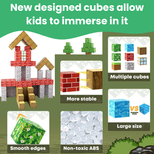 Block N Craft™ STEM Magnetic Building Blocks - Forest Land