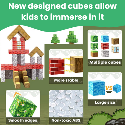 Block N Craft™ STEM Magnetic Building Blocks - Forest Land