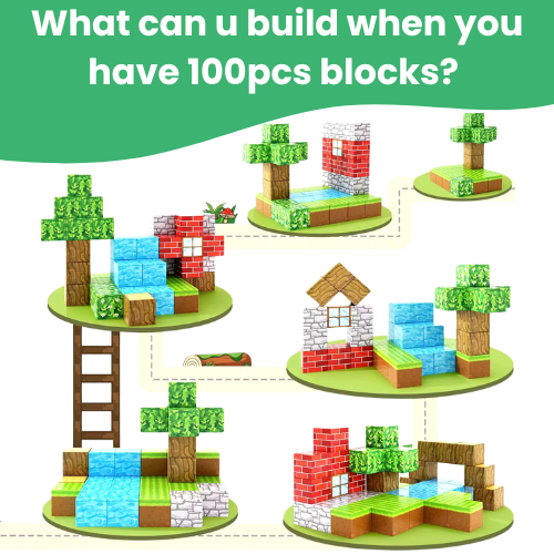 Block N Craft™ STEM Magnetic Building Blocks - Forest Land