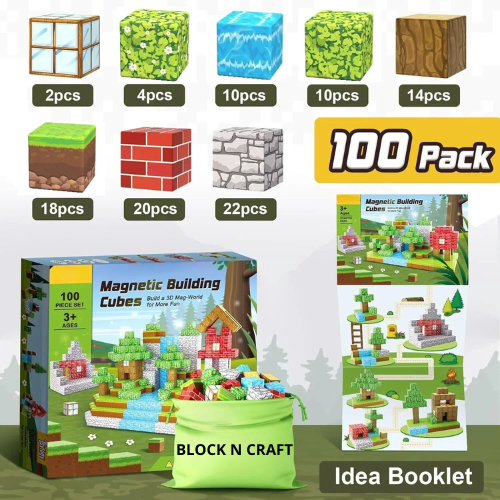 Block N Craft™ STEM Magnetic Building Blocks - Forest Land