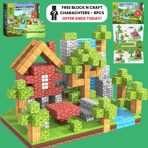 Block N Craft™ STEM Magnetic Building Blocks - Forest Land